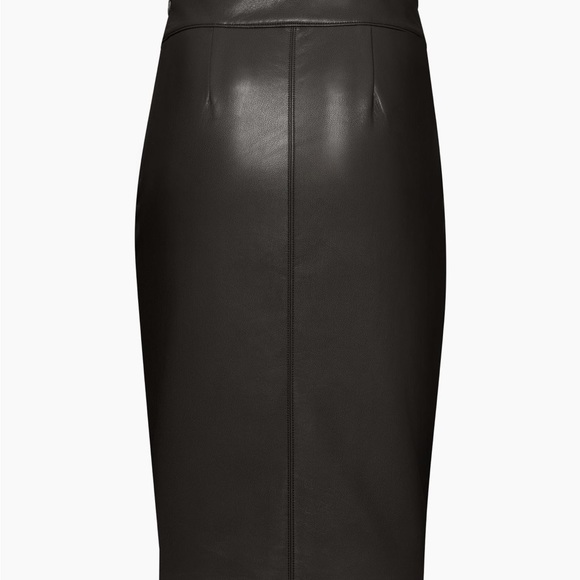 BNWT Babaton Pegu Vegan Leather Skirt - Picture 2 of 5